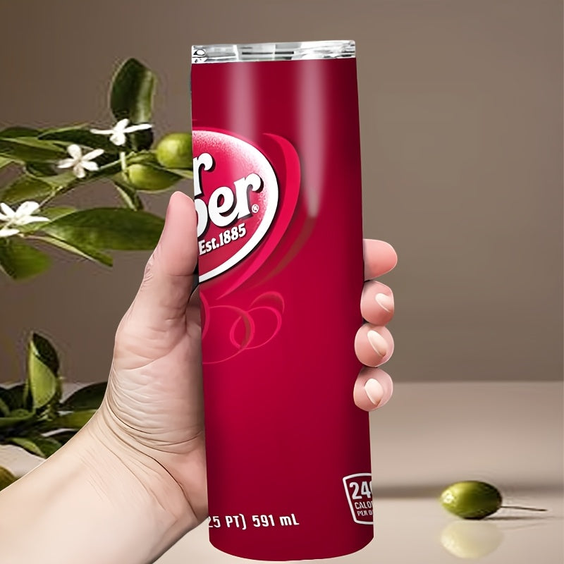 TEMU 20oz 304 Stainless Steel Insulated, Party Cup, Coffee Cup, With Lid And Straws, Gift For Birthday Gifts, Holiday Gifts