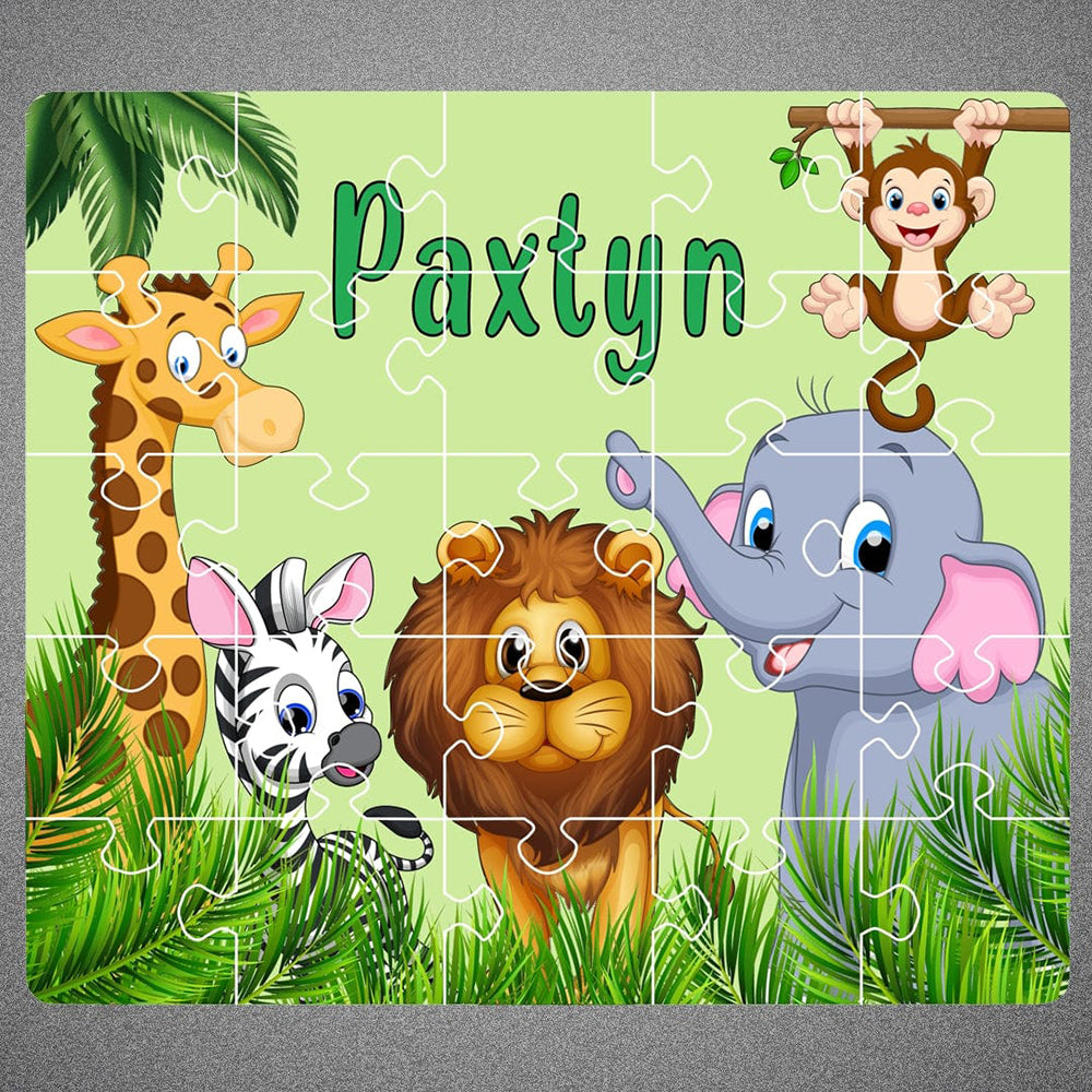 Personalized Name Puzzle - Jungle
