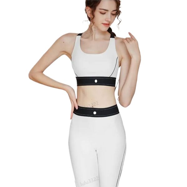 workout set yoga Set jump sports Bra bralette Women Cross Back Gathering close lingerie Running Underwear Fitness Quick Dry Leggings weight