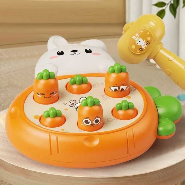 Cartoon Montessori baby toys for early childhood education birthday gifts animal themed knocking games parents and childrens board hammering