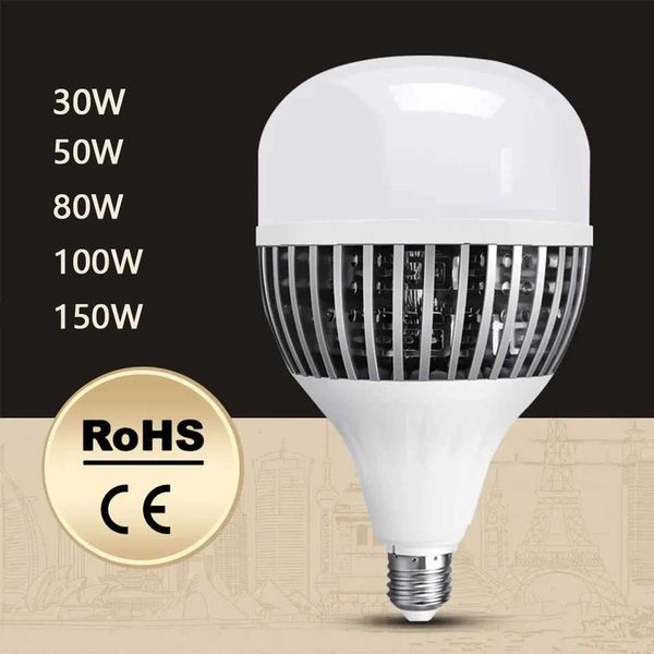 LED E27 high-power bulb light 150W 100W 80W 50W 30W AC220V 230 240V spotlight LED Bombillas light CL240826