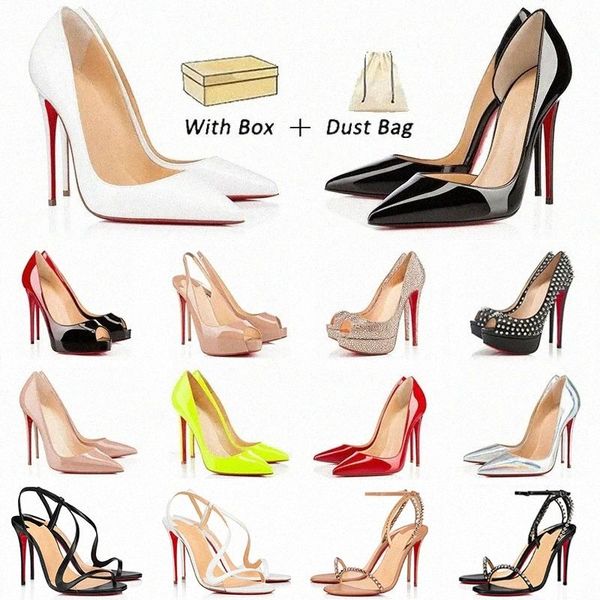 Designer High Heels Toe Pointed Sole Womens 6cm 8cm 10cm 12cm 14cm Luxurys Platform Peep-toes Red Sandalsl2Oc#