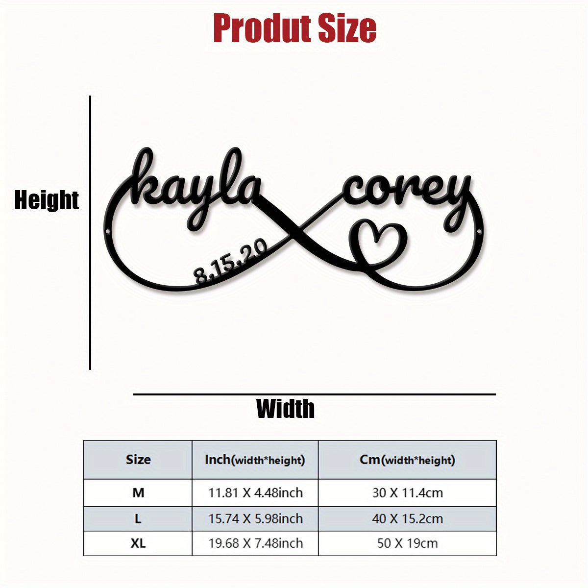 TEMU 1pc Customizable Art Deco Strip Metal Wall Art, Personalized , Large Size, No Battery, Electricity-free, Ideal For Bedroom, Living Room, Coffee