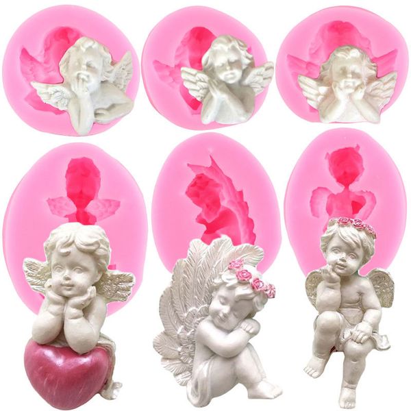 Other Event Party Supplies 3D Cupid Angel Baby Silicone Fondant Molds Cake Decorating Tools Soap Resin Chocolate Candy Dessert Cupcake Kitch