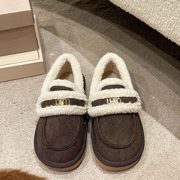 2023 New Winter Snow Women Cashmere Warm Cotton Soft Comfort Girls Thick Sole Furry Shoes Ladies Casual Plush Boots