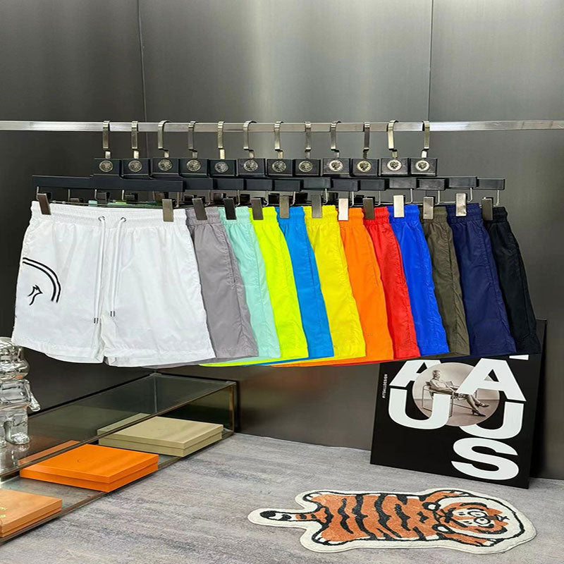 Men's Designer Shorts Summer Trendy Men's Beach Pants Multi-Colored Quick Dry Short Pants Casual Solid Colored Seaside Swimming Sports Sho
