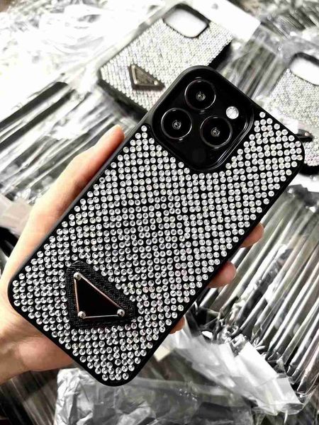 Glitter Luxury Phone Cases For Iphone 15 Pro Max i 14 12 11 14promax 13 14Pro Fashion Designer Bling Sparkling Rhinestone Diamond Jewelled 3