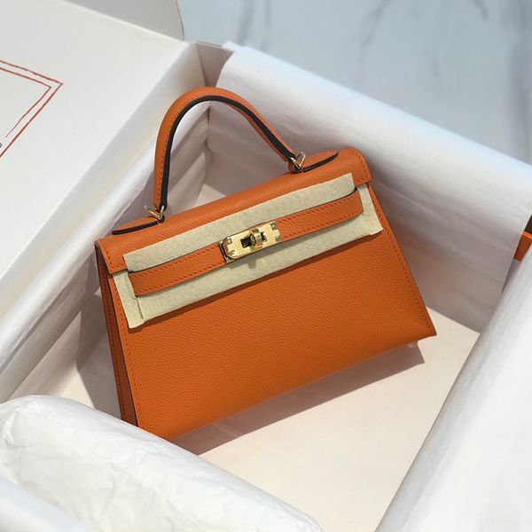 Designer Crossbody bags Luxury handbag 19cm 10A Mirror quality Calfskin Shoulder bag With Box H01