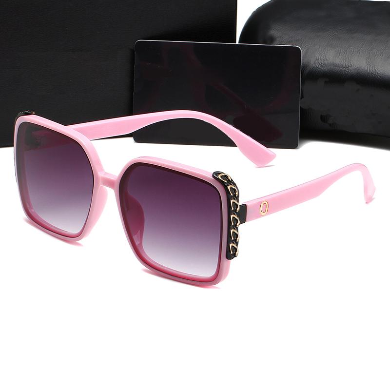Designer Sunglass Shades Fashion Classic Sunglasses Mirror Frame With Letters Design Sun glass Print Goggle Adumbral 6 Colors Available