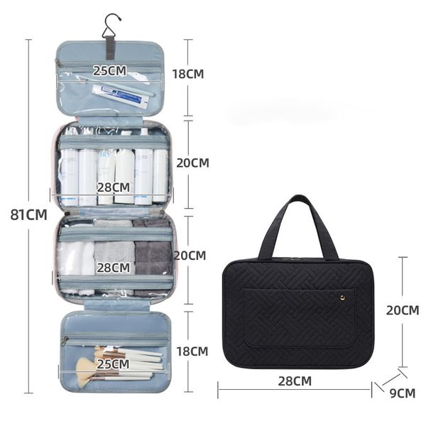 Tote bga Cosmetic Bags bag with hoo waterproof travel organizer accessories shampoo full size container toiletries