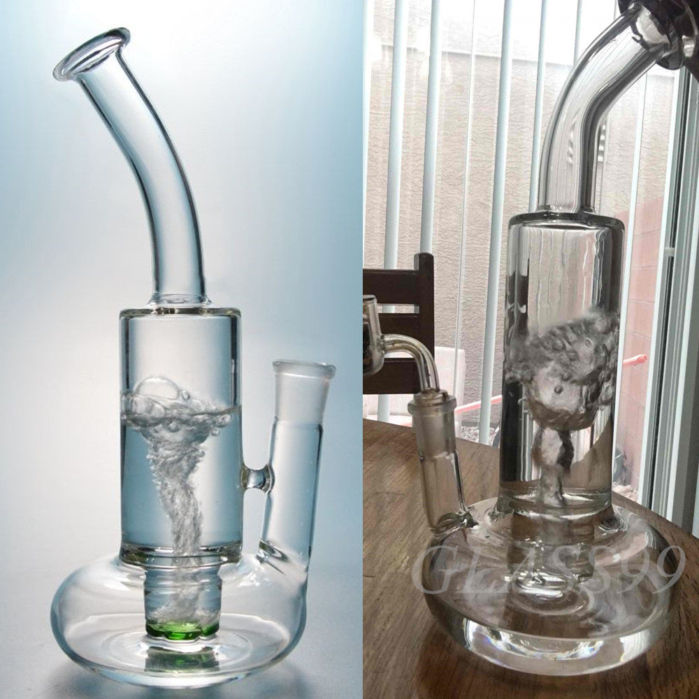 Glass Hookah Bongs Bubbler Lifebuoy Base Cyclone Percolator Glass Water Pipes Dab Rigs for Smoking
