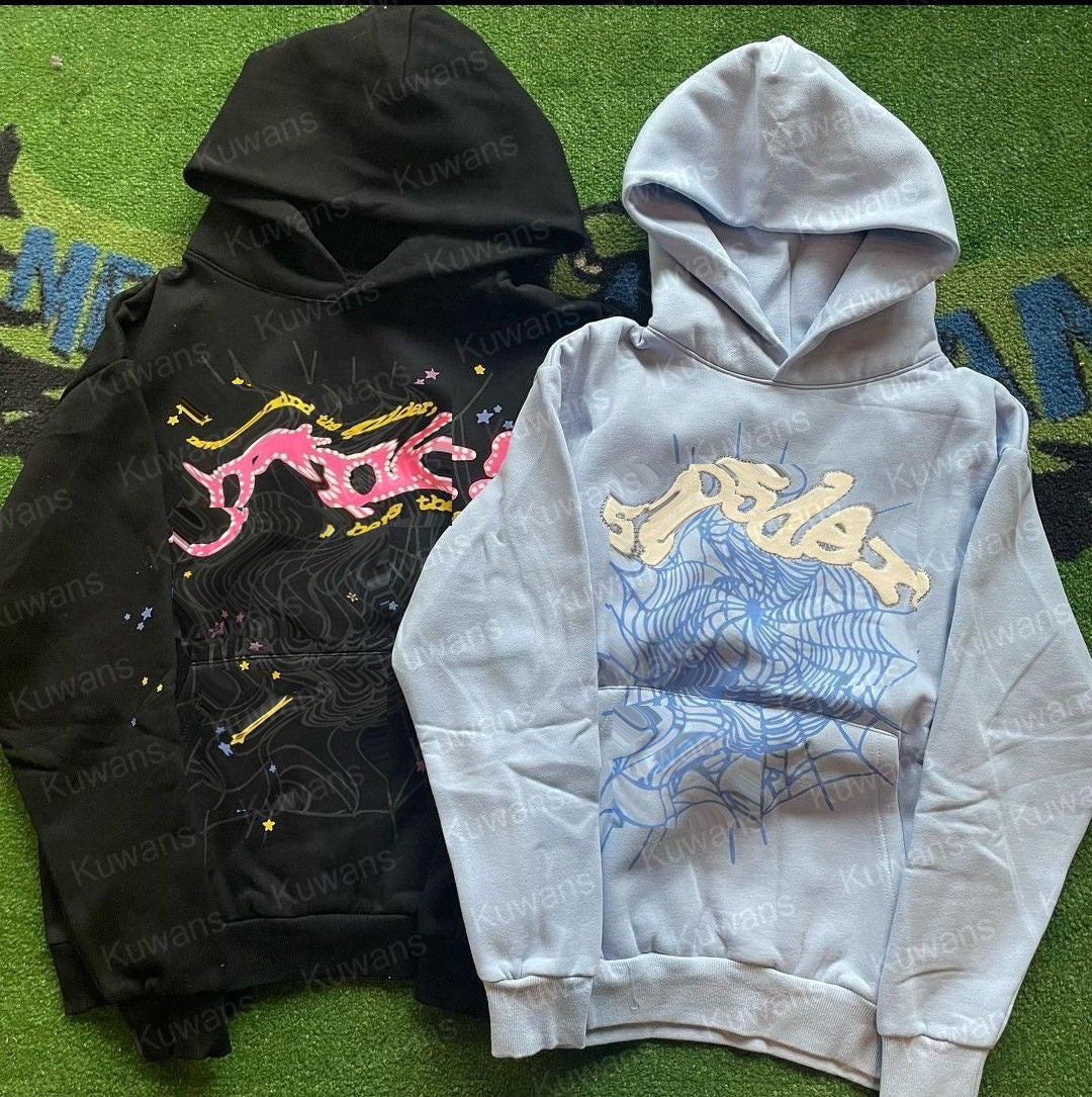 Designer Spider Hoodie Sweatshirt Sweatpants Streetwear Pants Palm Men Women Pullover Hoodies Sweatsuit Hoody Hoodies Puff Prints Yoga