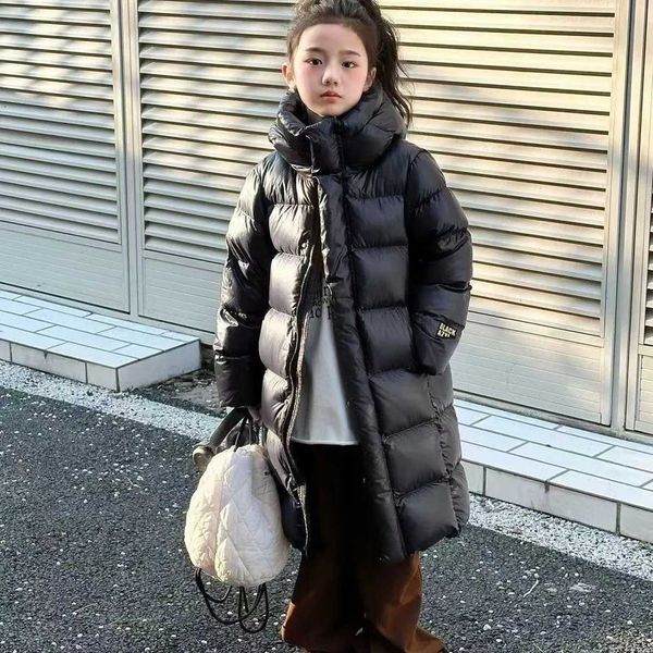 Down Coat 4 5 6 8 10 12 Years Winter Girls Down Jacket Keep Warm Thicken Boys Coat Hooded Zipper Waterproof Outerwear Childrens Clothing H24