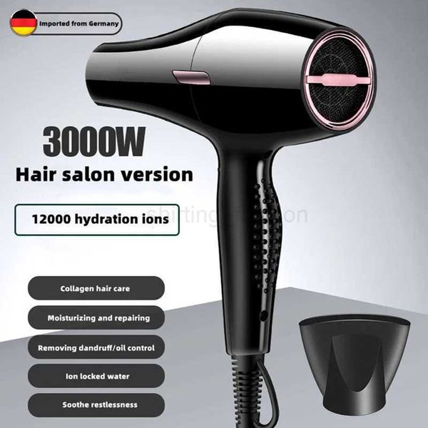 3000W Hair Salon Hair Dryer High Power Strong Wind Speed Dry Blue Light Ion Silent Home Hairdresser Special New ProductCL240710