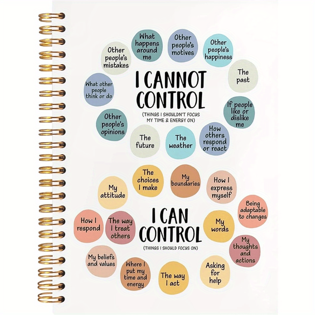 TEMU Hardcover Spiral Notebook - Mental For Adults, Notebook For Self-reflection, Psychology Gifts And Balance