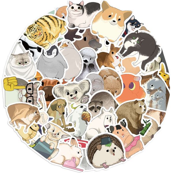 50 hand drawn cartoon elements animal graffiti stickers guitar notebook lage DIY