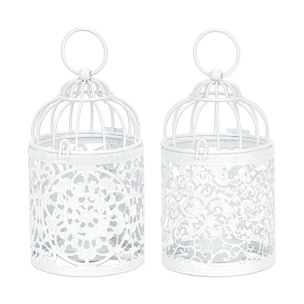 Metal Iron Birdcage Candle Holder