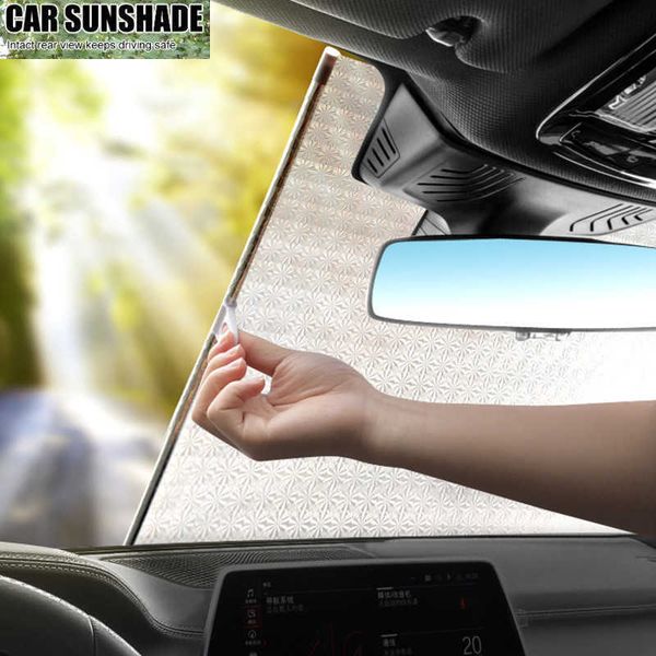 Universal UV Visor Shield Car Auto Retractable Sun Shade Protector Parasol Front Window Sunshade Cover Curtains Interior Windshield Protecti