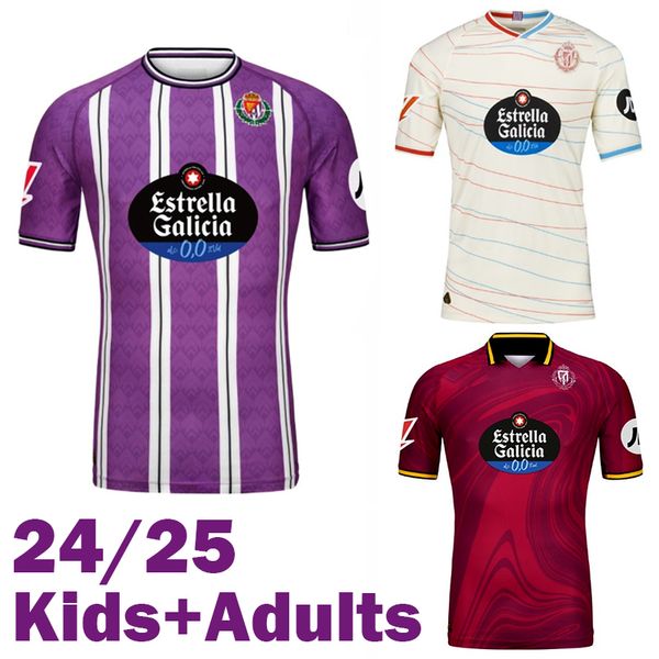 Men Real Valladolid shirt 24 25 away soccer Jersey 2024 2025 home football shirts third kids kit Weissman SERGIO LEON MONCHU AMALLAH G.PLATA