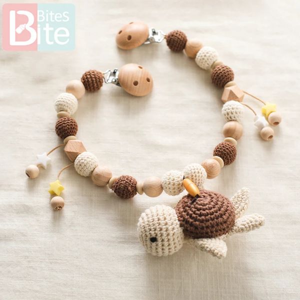 Brinquedos de chocalho de bebê de 0 a 12 meses nascidos carrinho de crochê de crochê Brinquedos móveis Toys de madeira brinquedos pendentes