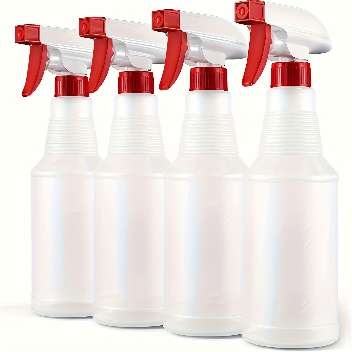 TEMU 4pcs Spray Bottle, Refillable Empty Spray Bottle For Cleaning Liquid, Hair Spray, Shower, Disinfection Watering Flower Cleaning Deodorant Spray