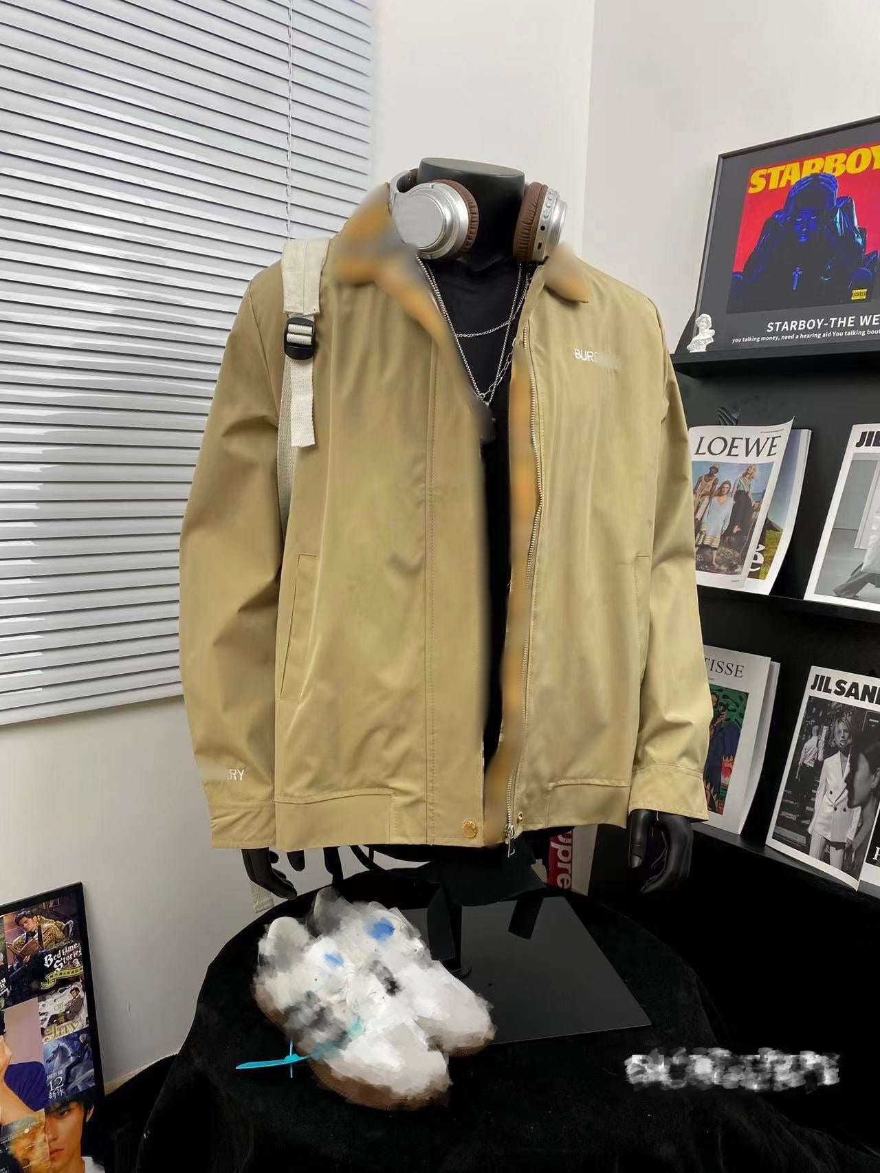 Super popular single item street trend top designer 1:1 design men&#039;s and women&#039;s classic splicing embroidery retro jacket retro street