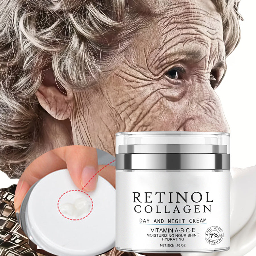 TEMU Retinol Collagen Face Cream, Women's & Tighten, Moisturizer With Vitamin E & Retinol, Hyaluronic Acid, Suitable For Dry Skin, Facial Collagen