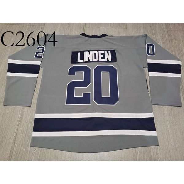 c26 Hockey jerseys Physical photos PennState NittanyLions Ture Linden Men Youth Women High School Size S-6XL or any name and number jersey