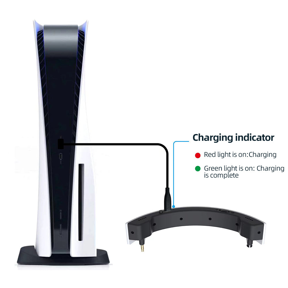 Mini Speaker 3.5mm Audio Interface Helmet Stereo Loudspeakers 300mAh Rechargeable Battery Replace Original Headphones for PS VR2