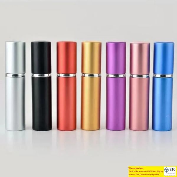 5ml Perfume Party Favor Aluminium Anodized Compact Atomizer Fragrance Glass Travel Refillable Spray Bottle Sep01