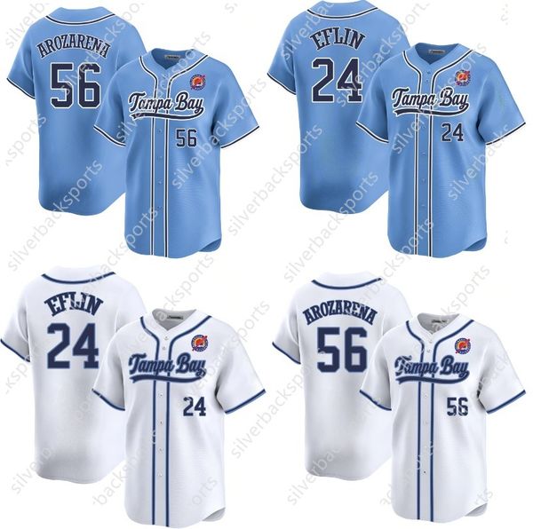Randy 56 Arozaren Jersey 12 Wade Boggs Yandy Diaz Stitched Any Name Number Custom Men-Women-Youth Baseball jerseys