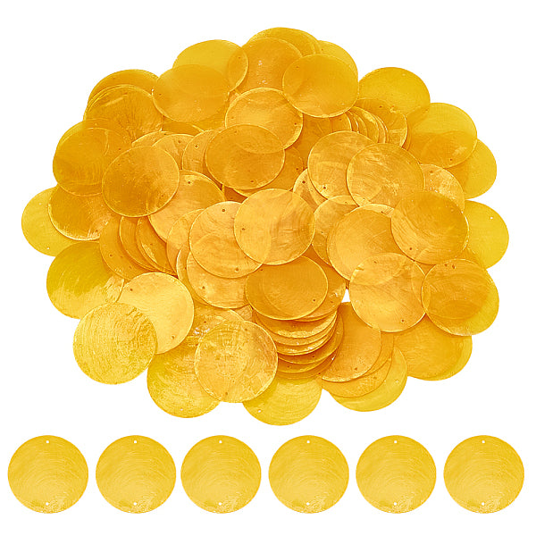 Gefärbte natürliche Capiz-Muschel-Verbinder-Charms