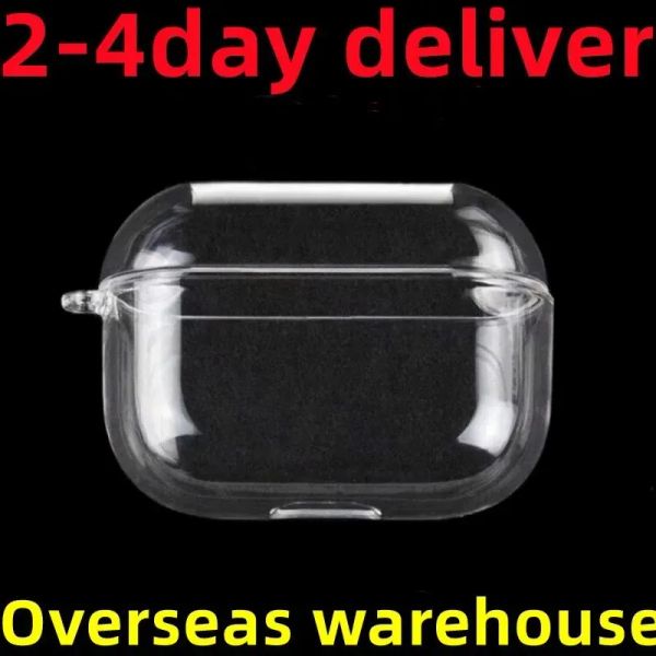 For Airpods Pro 2 USB-C Headphone Accessories Protective Cover Apple Airpod 3 Bluetooth Earphones Transparent PC Hard Shell Clear Protecter