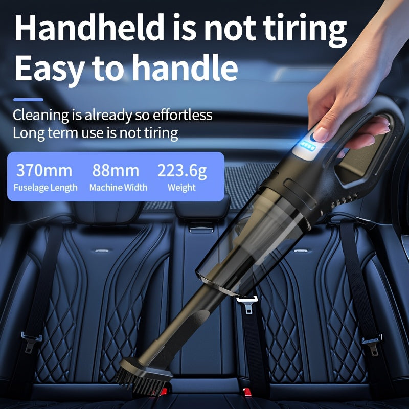 TEMU Powerful Multifunctional Car Vacuum Cleaner, High Power, Usb Charging, Handheld Design - Cleaning Car Interiors, Home, Kitchen, Keyboard, Sofa,