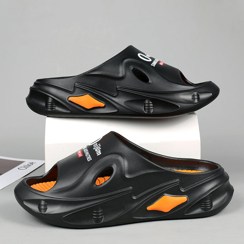 New Men Slippers Indoor Outdoor Sandals Beach Thick Sole Slides Mens Casual Shoes Women Flip-flops Home Slippers Sandals 36-45