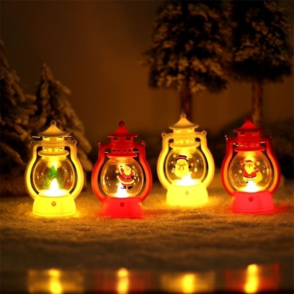 Other Event Party Supplies Christmas Toy Decorations For Home Lantern Led Candle Tea light Candles Xmas Tree Ornaments Santa Claus Elk Lamp