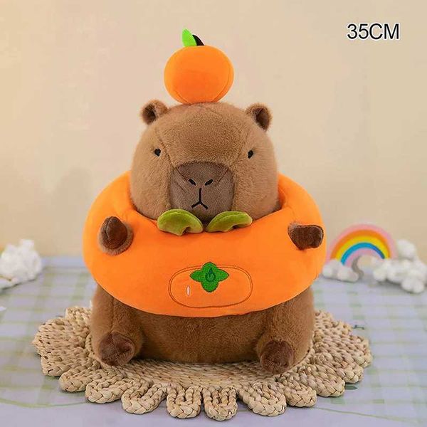 Capibara travesseiro Capibara Kaii Capybara Cushion P Toys for Kids P Capibara Doll Bedroom Sofá Plies DecorationT250117