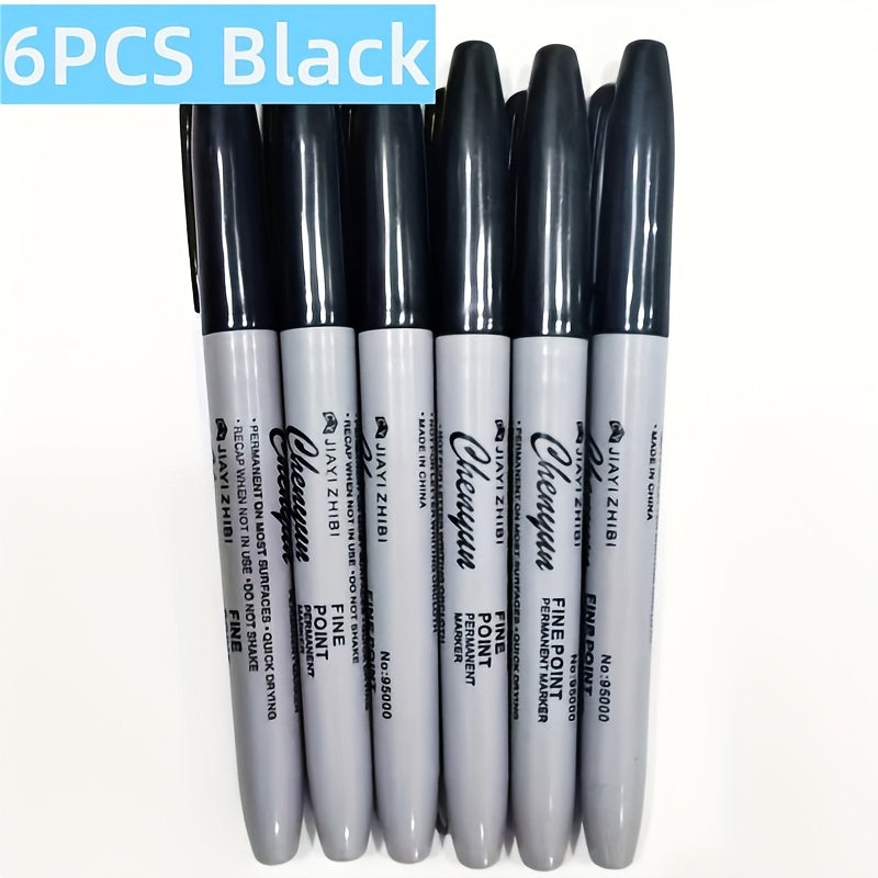 TEMU 12pcs Vibrant Colors Precision Tip Permanent Ink Pens - Quick Dry, Non-toxic, Smooth Flowing Ink For Precise Writing & Drawing - Ideal For