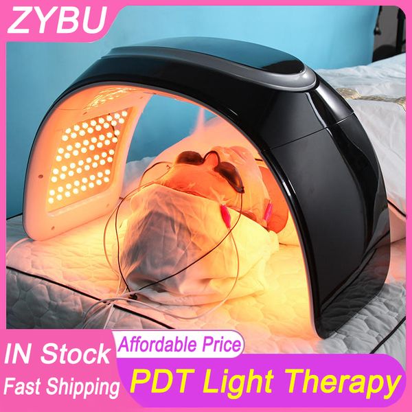 New 7 color PDT LED led facial light therapy machine with EMS therapy facial SPA Skin Care led face mask light therapy for acne