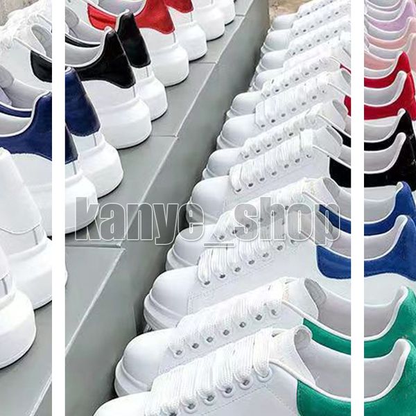 Fashion Queens Sneakers womens Platform shoes mens dress Sneakers Luxury chaussure velvet suede Leather Trainer Black white Espadrilles gree