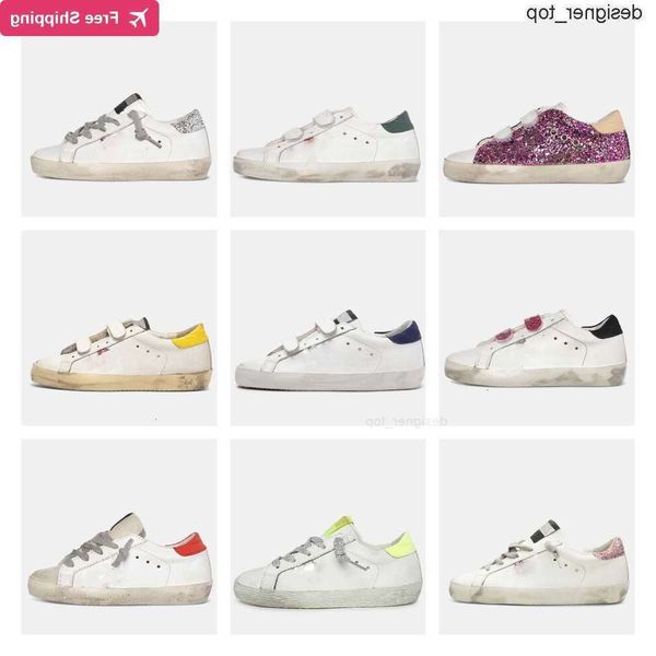 goosesneakers goldens goldenstar ggbd ggdg Deluxe Toddler High Children Top Shoes s Brand Sneakers Star Casual Classic Glitter Designer Kids