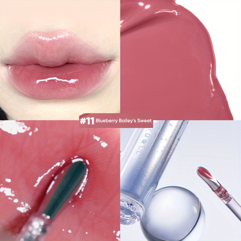 TEMU Judydoll Ice Watery Lip Gloss, Waterproof Long-lasting Moisturizing Liquid Lipstick, Mirror Lip Glaze, Plumping Gloss, Not Easy To Fade, Tinted