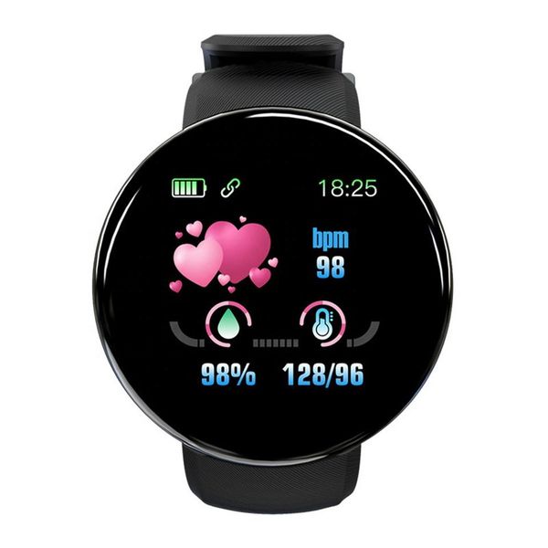 Factory Price D18 Digital Sport Smart Watch Heart Rate Sleep Tracker Inteligente Waterproof Android Bracelet D18 Smartwatch d18