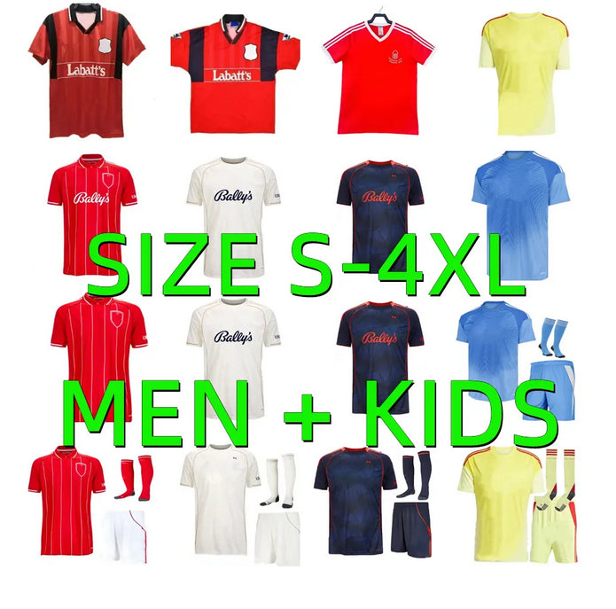 2025 2026 GIBBS WHITE Soccer Jerseys 94 95 Retro GRABBAN 25 26 Nottinghams Home Kit Forest Awoniyi AMEOBI HUDSON ODOI away Football Shirts Men kids