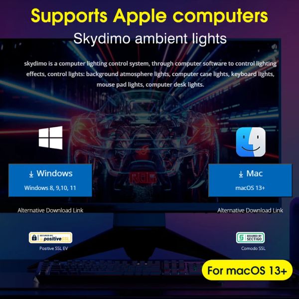 Computer Monitor LED Light Bar RGB App Control Music Rhythm PC Smart Ambient Backlight Lamp for Game Room Decor Desktop Lights