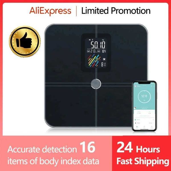Body Weight Scales Body Fat Weight Scale Smart Wireless Digital Bathroom Weight Scale Human Body Composition Analyzer Scale with Smartphone