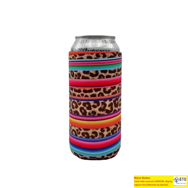 Collapsible Neoprene Can Beer Cooler Sleeves Tall EnergyBeer Drink Coolies For 16oz Rockstar Monster 500ML beer bottle