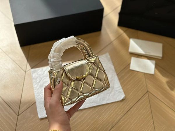 23K luxury shoulder bags crossbody bag women designer bag handbag chain bags women classic diamond stripe purse real leather purses handbags