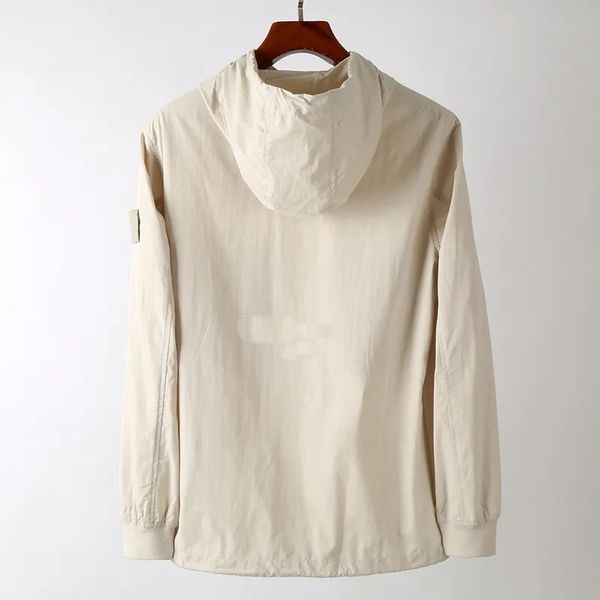 Jackets Outerwear Stones Designer Mens Badges Zipper Shirt Jacket Loose Style Spring Autumn Mens Top Oxford Breathable Portable High Street