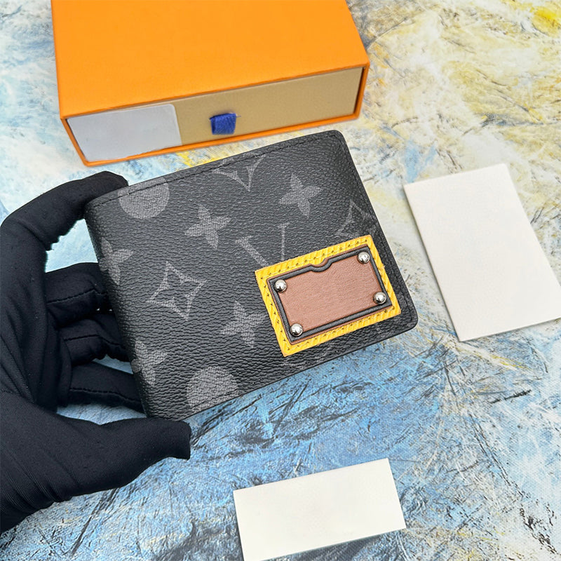 Designer Brief Wallet Men Leather Wallet Women Zipper Long Card Holders Coin Purses Woman Shows Clutch Wallets Classic Letter Purse Flower with Box